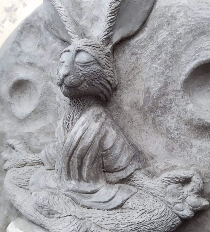 Meditating Hare Sculpture Photo 25