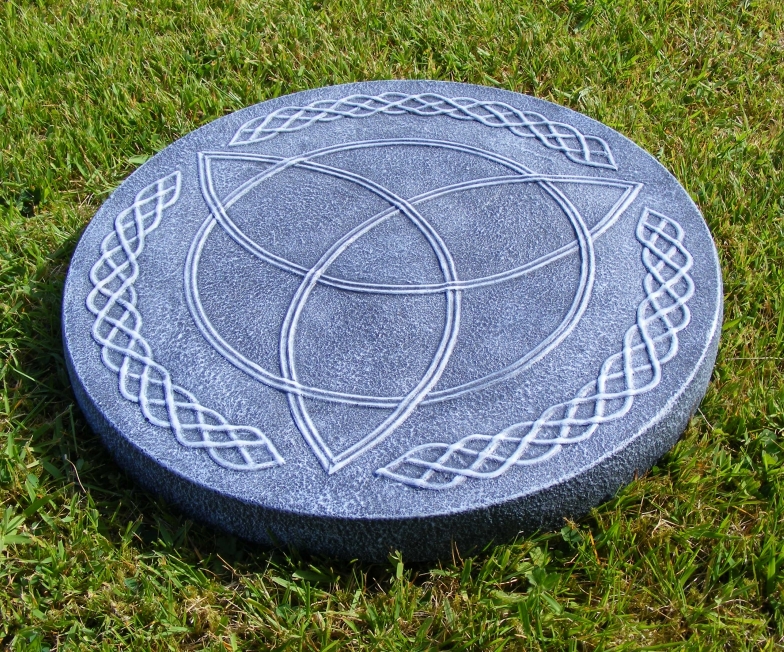 Triquetra Stepping Stone Side View
